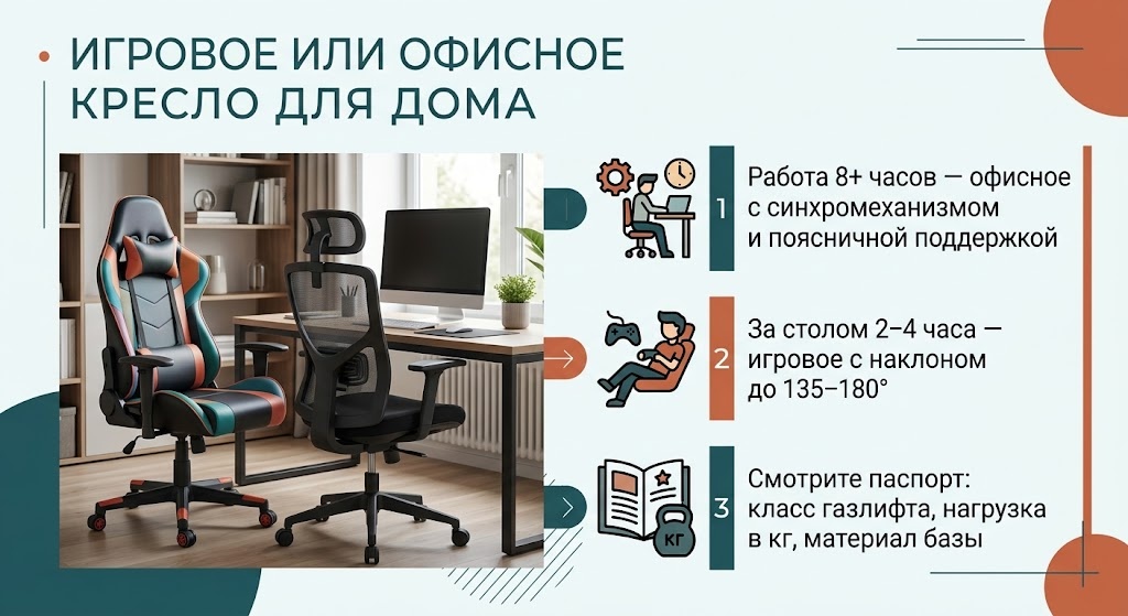 Игровое или офисное кресло для дома