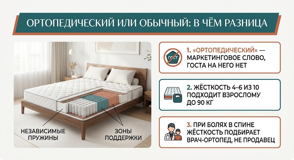 Ортопедический или обычный: в чём разница